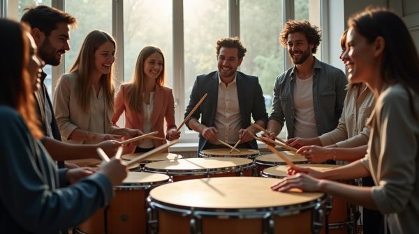 Améliorez la cohésion d'équipe avec le team building percussion